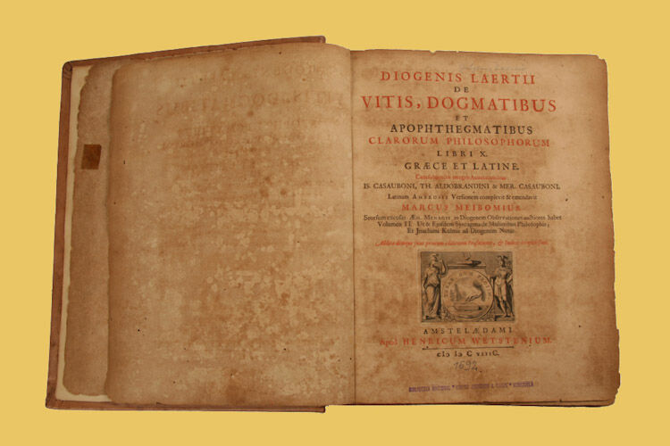 Diogenis Laerrii de vitis, dogmatibus  et  apophtegmatibus clarorum  philosophorum libri X