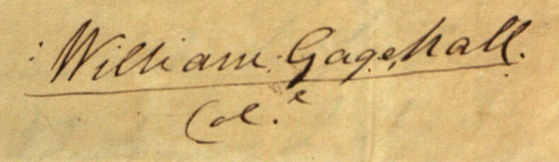 William Gage Hall (firma larga)