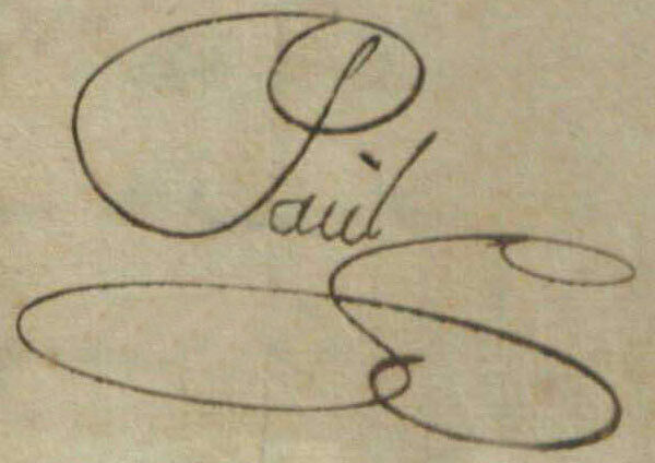 Francisco Antonio de Paúl (firma corta)