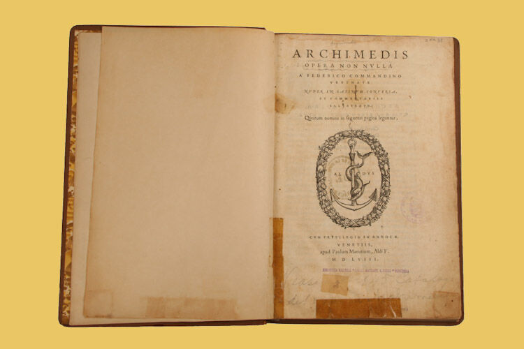 Archimedis opera non nvlla a Federico  Commandino urbinate nvper in latínvm conversa, et commentariis illvstrata.