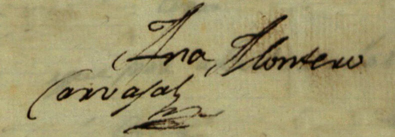 Ana María Montero de Carvajal (firma larga)