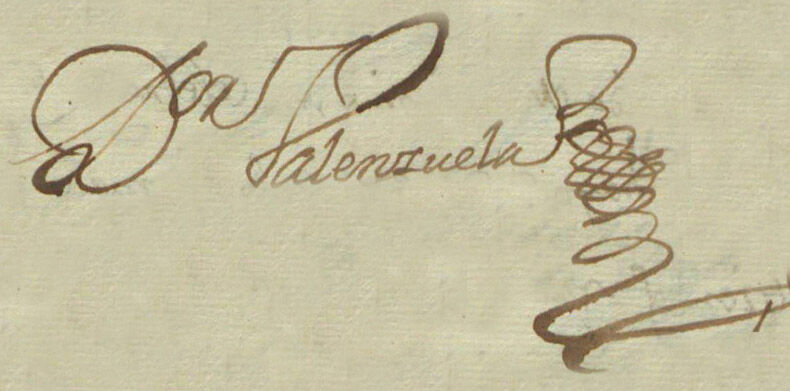 Bernardo Rodríguez de Valenzuela (firma corta)