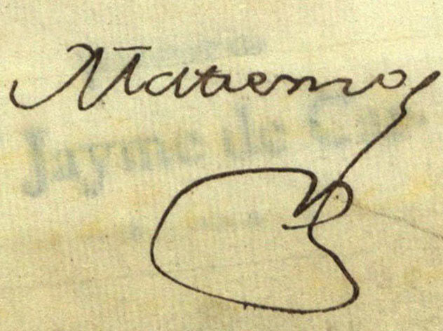 Francisco Xavier de Matienzo (firma corta)