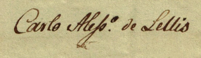 Carlo Alessandro de Lellis (firma larga)