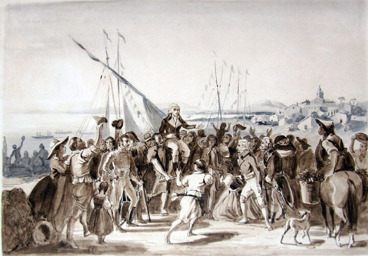Regreso de Miranda a Venezuela en 1810