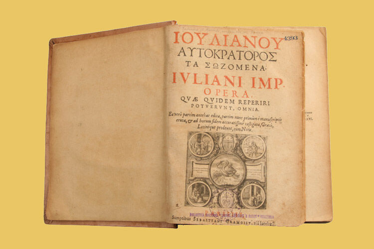 Juliano, el Apóstata, emperador de Roma, 331-363. . . Jvliani  imp.  opera,  qvae qvidem  reperiri potvervnt, omnia