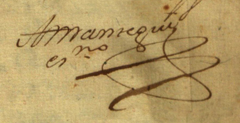 Francisco de Amantegui (firma corta)