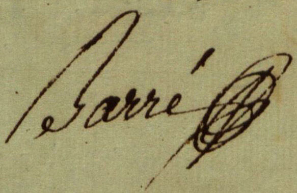 Guillermo Barré (firma corta)