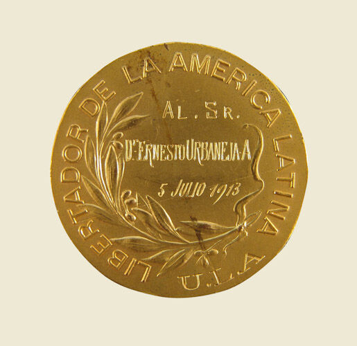 Medalla de Francisco de Miranda (reverso)